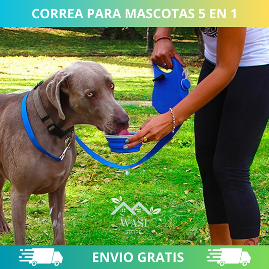 CORREA PARA MASCOTA 5 EN 1